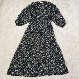 Lucky Brand Black Floral Maxi Dress